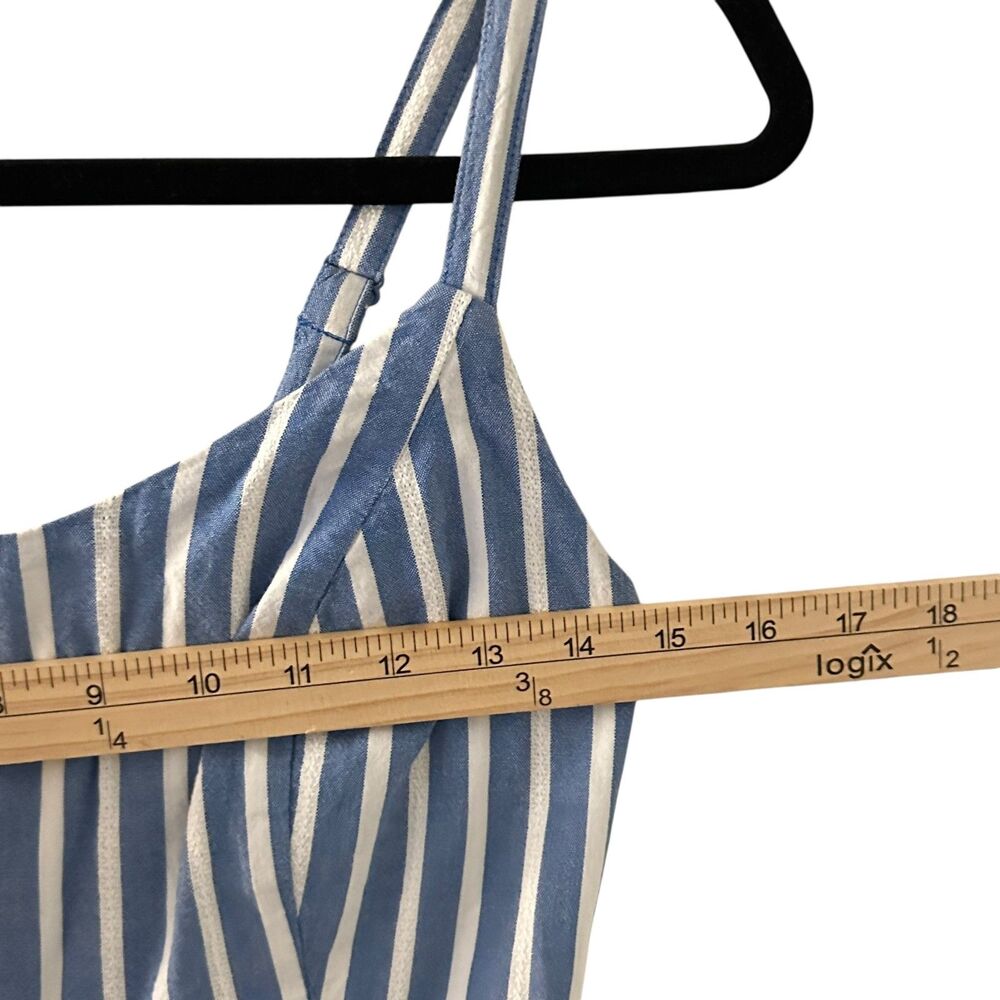 Old Navy Blue and White Striped Short V-Neck Tank Sun Dress Size XS - Picture 3 of 7